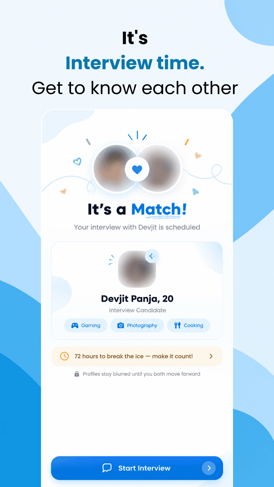 FindIn match screen
